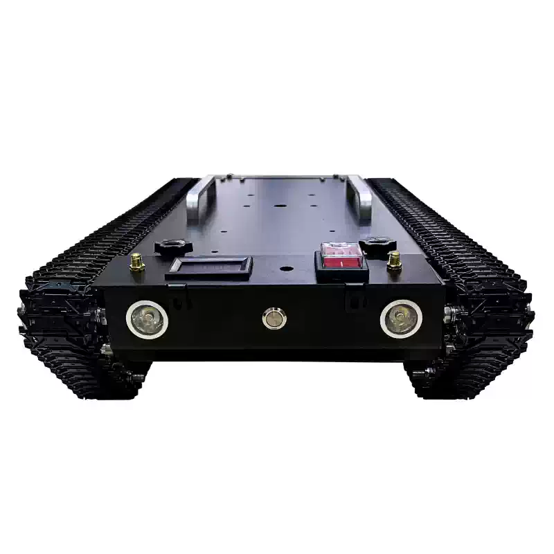 Tamamilə metal izli tank şassisi yolsuzluq robotu