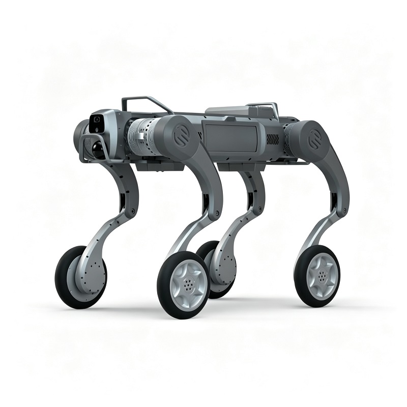 Hibrid Təkər Ayaqlı Robot Şassi Dördayaqlı Robot İt