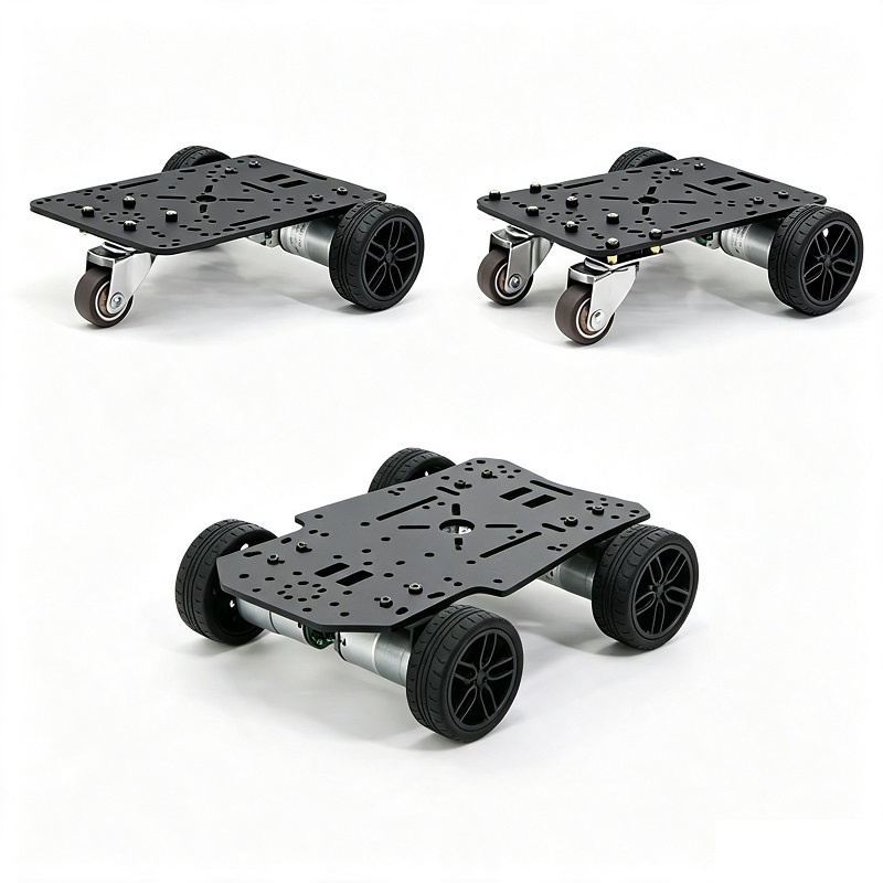 Mini Elektrikli Təkərli Robot Şassi 4WD