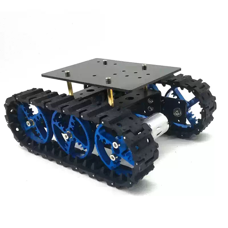 Mini İntellektual Rezin Tratlı Robot Şassi